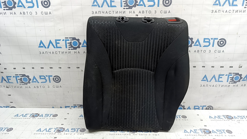 Back of the rear row of seats, 2nd row, left, Toyota Prius 50 Prime 17-22, black fabric, dry cleanable, wrinkled