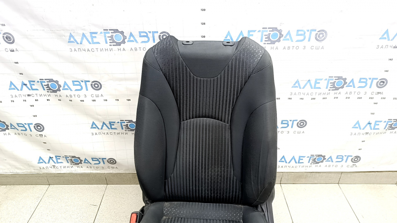 Driver's seat for Toyota Prius 50 Prime 17-19 without airbag, mechanical, heated, black fabric, worn, dry cleanable, creases