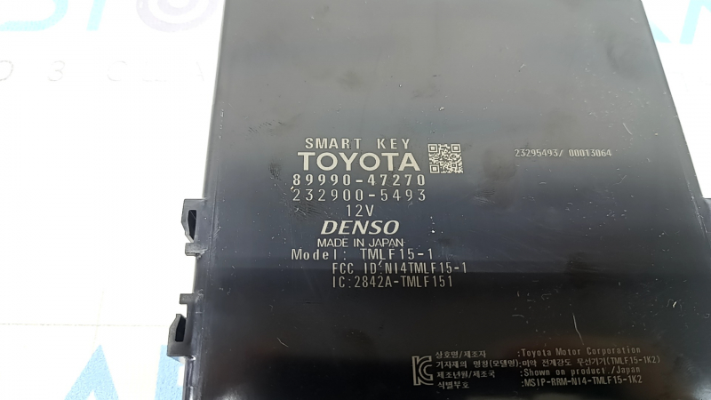 Smart Key Control Module Toyota Prius 50 Prime 16-19