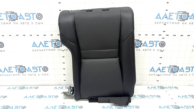 Back of rear row of seats 2nd row right Nissan Rogue 21-22 black leather, scratches