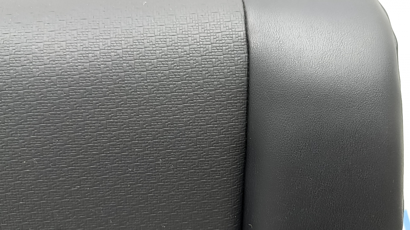 Back of rear row of seats 2nd row right Nissan Rogue 21-22 black leather, scratches