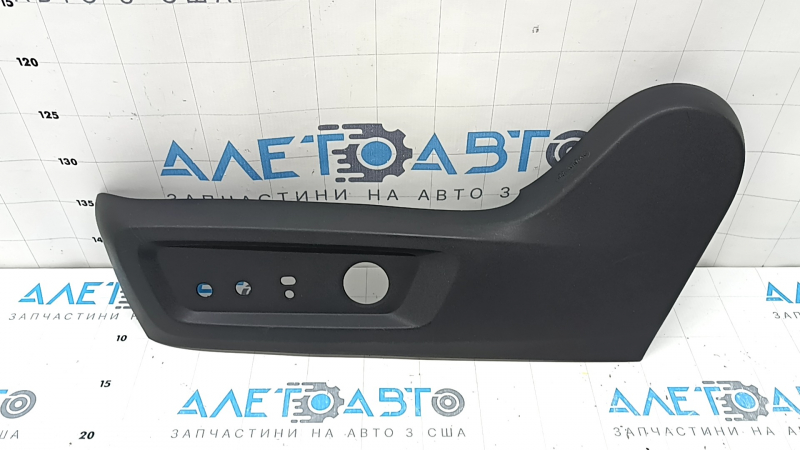 Driver's side seat cover, left, Nissan Rogue 21-26, black, electric, broken fasteners, scratches