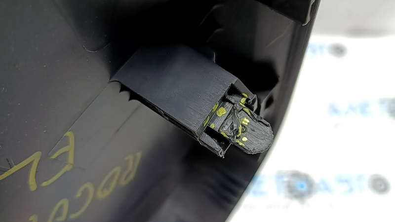 Driver's side seat cover, left, Nissan Rogue 21-26, black, electric, broken fasteners, scratches
