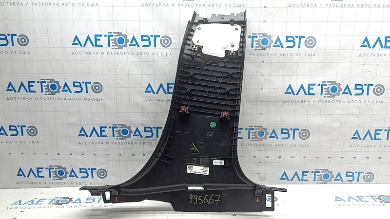 Chevrolet Equinox EV 24-26 lower left center pillar trim, black, worn