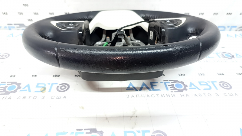 Naked steering wheel Toyota Prius 50 Prime 17-22 black leather, with buttons, ready for re-upholstery