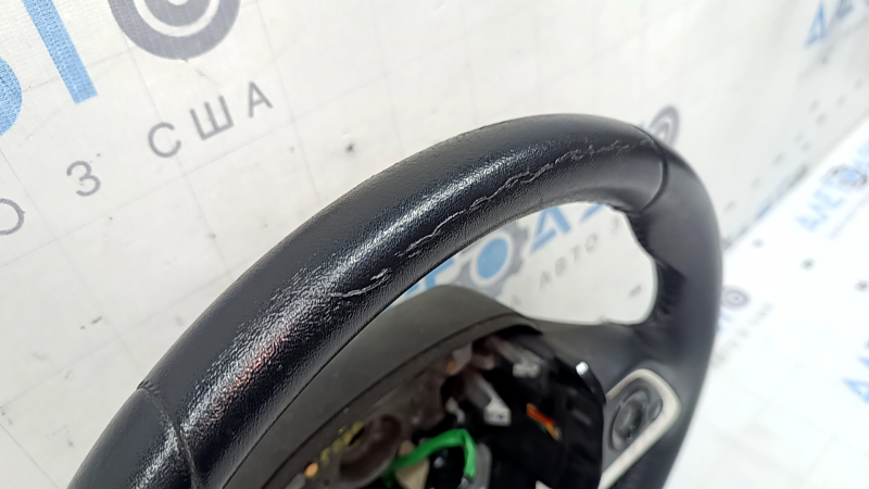 Naked steering wheel Toyota Prius 50 Prime 17-22 black leather, with buttons, ready for re-upholstery