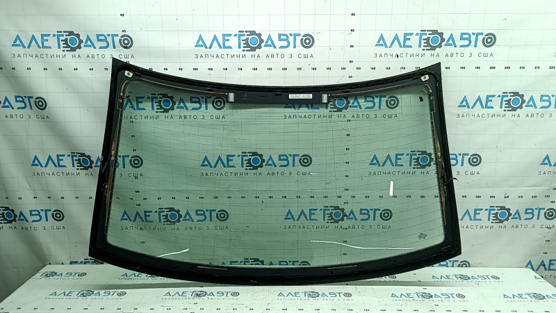 Rear window Audi A3 8V 15-20 4d, not tinted, heated, heating pins are torn off, connector is broken