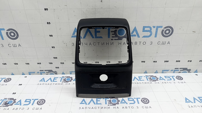 Rear center console trim for Audi A4 B9 17-25, black, for cigarette lighter, 2 parts, dents, scratches