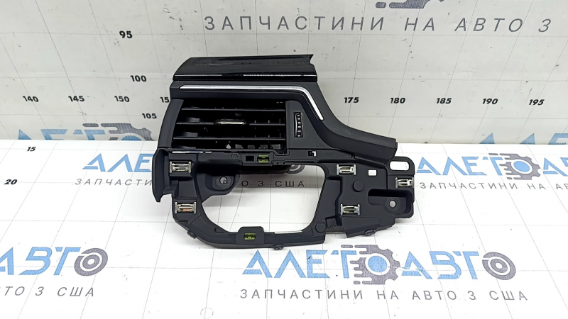 Left front panel air vent deflector for Audi A4 B9 20-25, gloss black