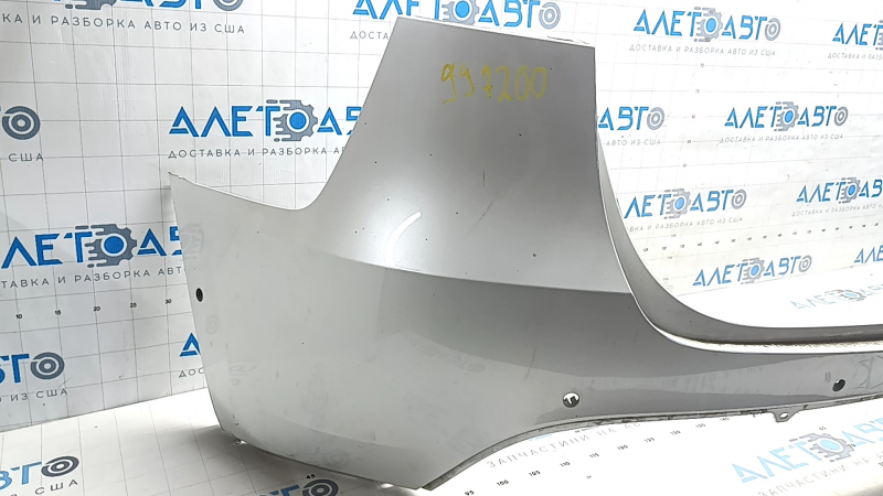 Upper rear bare bumper Tesla Model Y 20-25 white PPSW, for 6 parking sensors