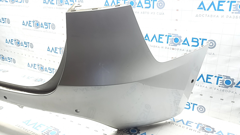 Upper rear bare bumper Tesla Model Y 20-25 white PPSW, for 6 parking sensors