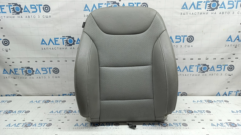 Hyundai Ioniq 17-19 passenger seat back upholstery, beige leather, perforated, heated