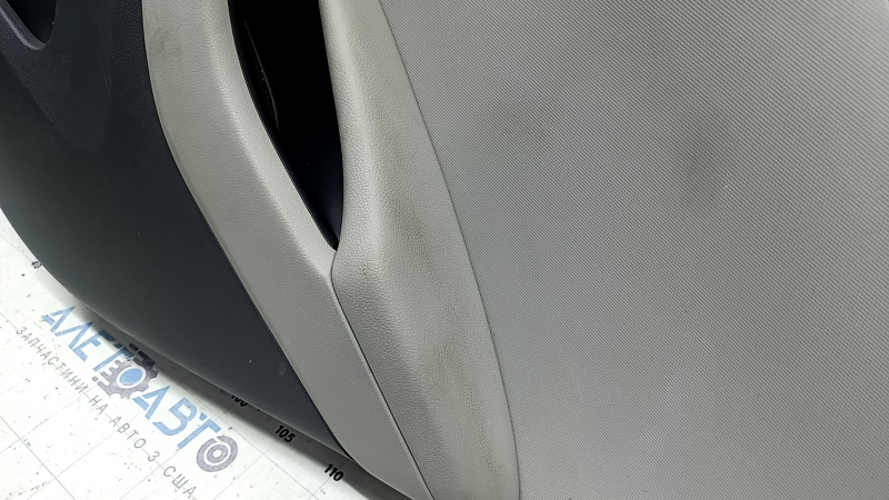 Door trim, rear right card, Hyundai Ioniq 17-19, black with beige, with armrest, beige leather, scratches, dry-cleanable