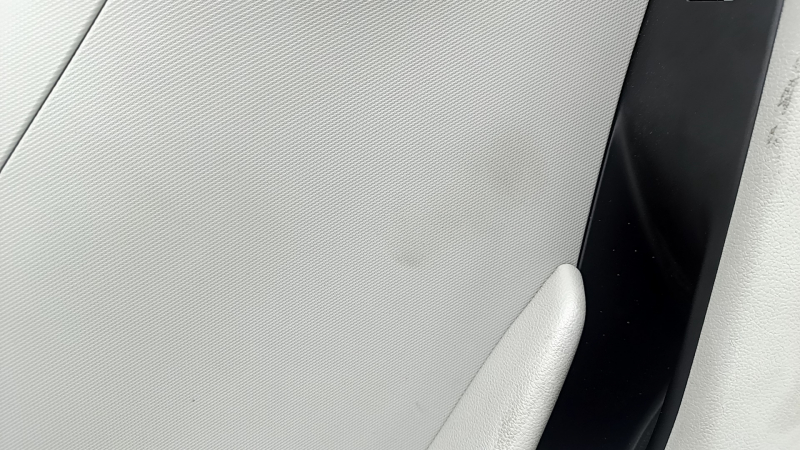 Door trim, rear left card, Hyundai Ioniq 17-19, black with beige, with armrest, beige leather, worn, dry-cleanable
