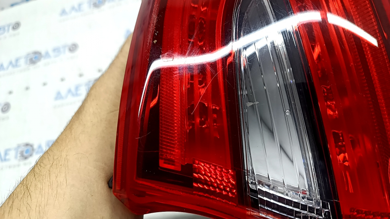 Right outer wing light Hyundai Ioniq 17-19 LED, with cover, scratches
