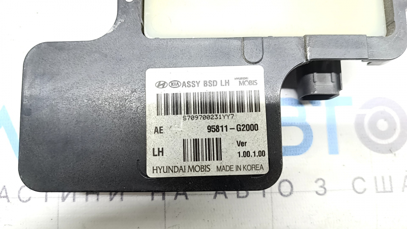 Blind Spot Sensor (BSM) left Hyundai Ioniq 17-19 with bracket