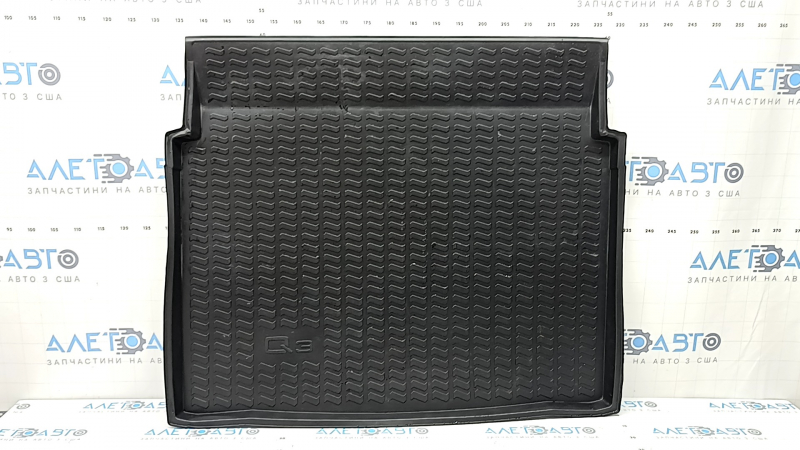 Audi Q3 83A trunk mat, 19-25 mm, black rubber