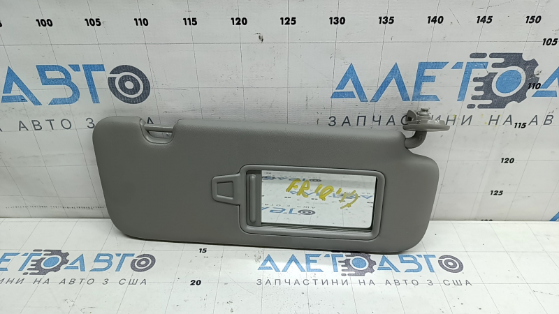 Right sun visor for Hyundai Ioniq 17-19, beige, without hook