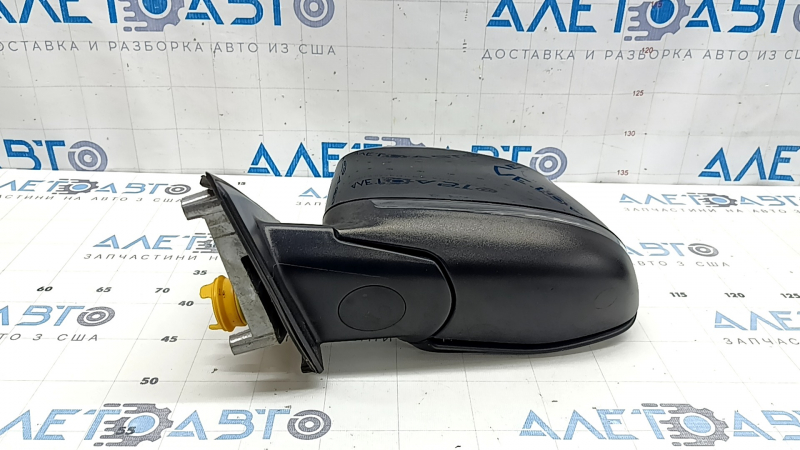 Left side mirror assembly BMW X5 F15 14-18 5 pins, turn signal, heated, auto-dimming, structured mount, gloss black