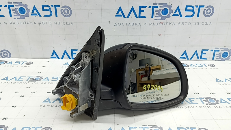 Right side mirror assembly BMW X5 F15 14-18 5 pins, turn signal, heated, auto-dimming, structured mount, gloss black