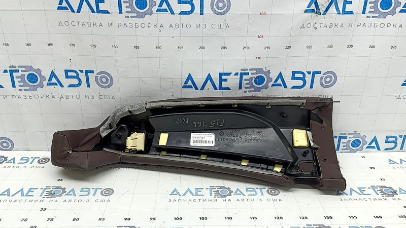 Rear seat side bolster 2nd row right BMW X5 F15 14-18 leather brown Dakota, for 2 rows