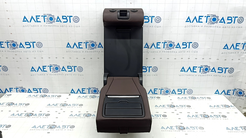 Rear seat backrest-armrest 2nd row central BMW X5 F15 14-18 leather brown Dakota, for 2 rows