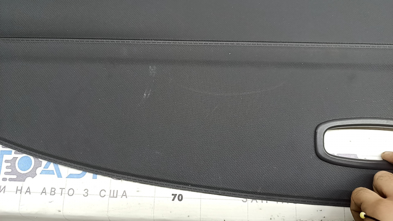Hyundai Ioniq 17-22 trunk curtain, black, scratches, dent