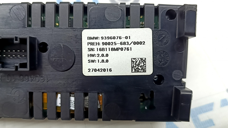 Rear climate control BMW X5 F15 14-18 with heating 2 rows, no AUTO button, air