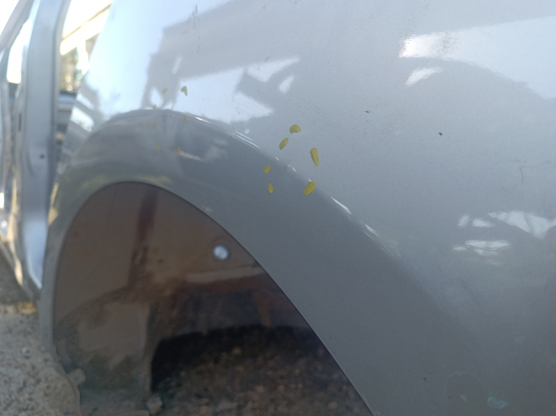 Quarter wing rear left Toyota Prius 50 16-18 without BSM silver, on the body, pokes