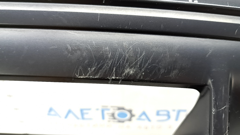 Rear bumper lip Audi Q3 83A 19-21 black chrome, matte, S-Line, tears, scratches, dented, crack, broken mount