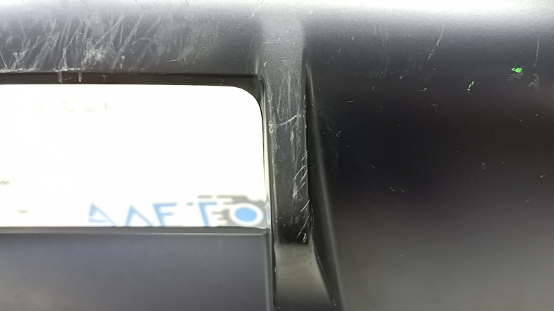 Rear bumper lip Audi Q3 83A 19-21 black chrome, matte, S-Line, tears, scratches, dented, crack, broken mount