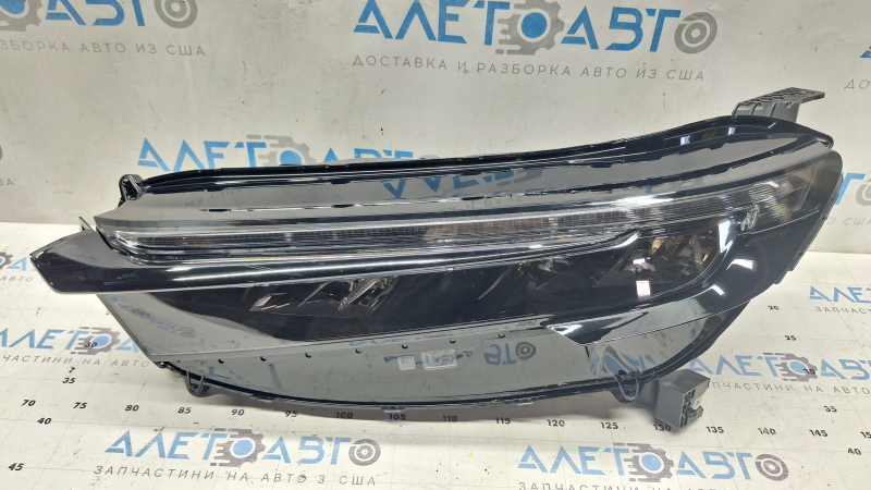 Left front headlight assembly Honda CRV 23-26 LED with black glossy molding, chip on molding, abrasion