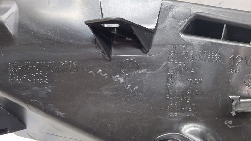 Left front headlight assembly Honda CRV 23-26 LED with black glossy molding, chip on molding, abrasion