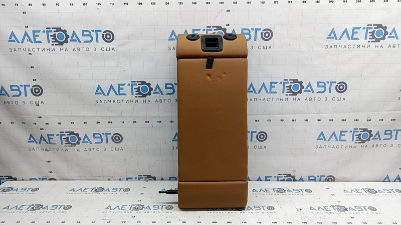 Rear seat backrest, 2nd row, central, BMW 3 G20 19-21, brown COGNAC leather, with armrest, dents