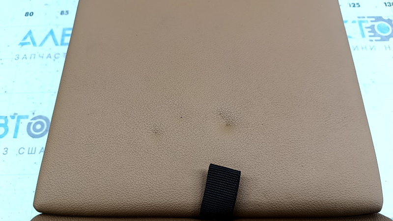 Rear seat backrest, 2nd row, central, BMW 3 G20 19-21, brown COGNAC leather, with armrest, dents