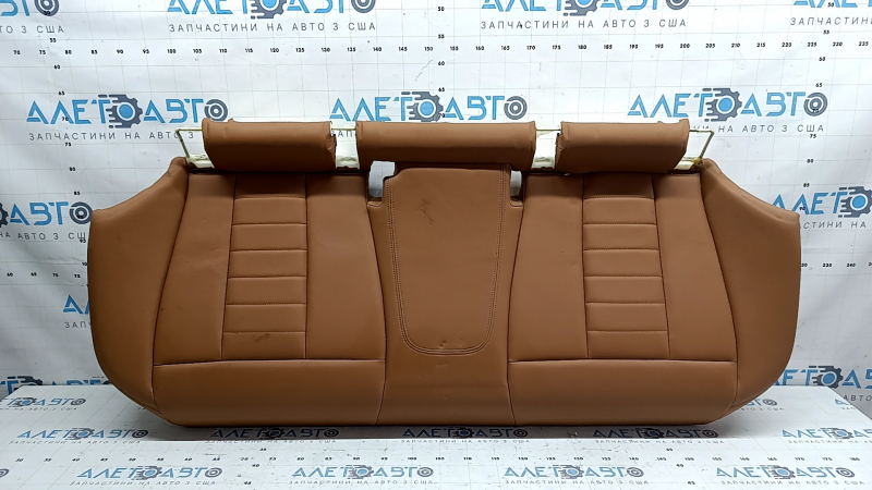 Rear seat cushion 2nd row BMW 3 G20 19-21 brown leather COGNAC, dry-cleanable, pokes