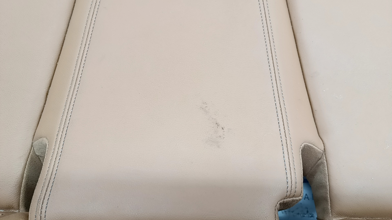 Rear seat cushion 2nd row BMW 3 G20 19-21 brown leather COGNAC, dry-cleanable, pokes