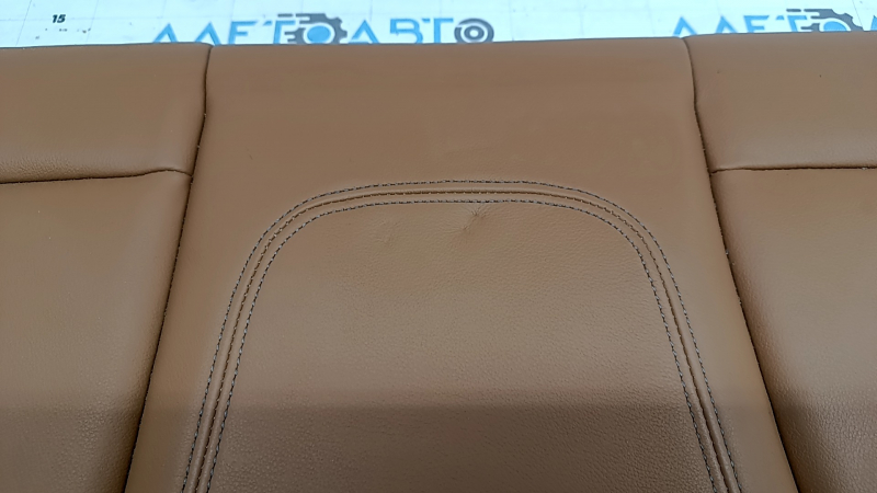 Rear seat cushion 2nd row BMW 3 G20 19-21 brown leather COGNAC, dry-cleanable, pokes