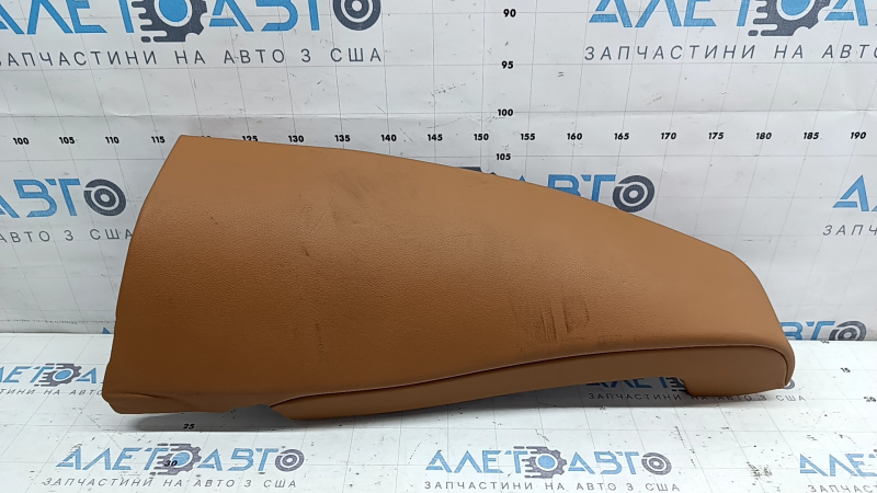 Right side trim for rear seats BMW 3 G20 19-26, brown COGNAC leather, dry cleanable