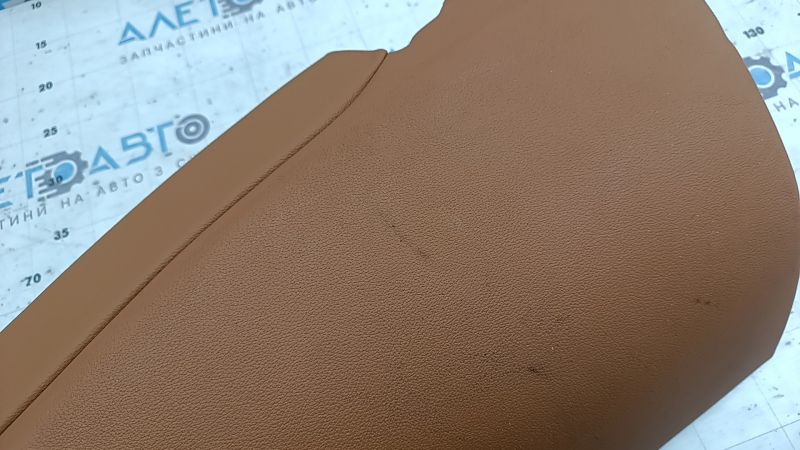 Right side trim for rear seats BMW 3 G20 19-26, brown COGNAC leather, dry cleanable