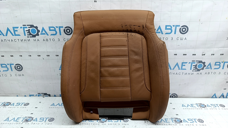 Driver's seat cushion upholstery for BMW 3 G20 19-21, brown COGNAC leather, heated, dry-cleanable