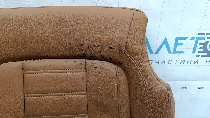 Driver's seat cushion upholstery for BMW 3 G20 19-21, brown COGNAC leather, heated, dry-cleanable