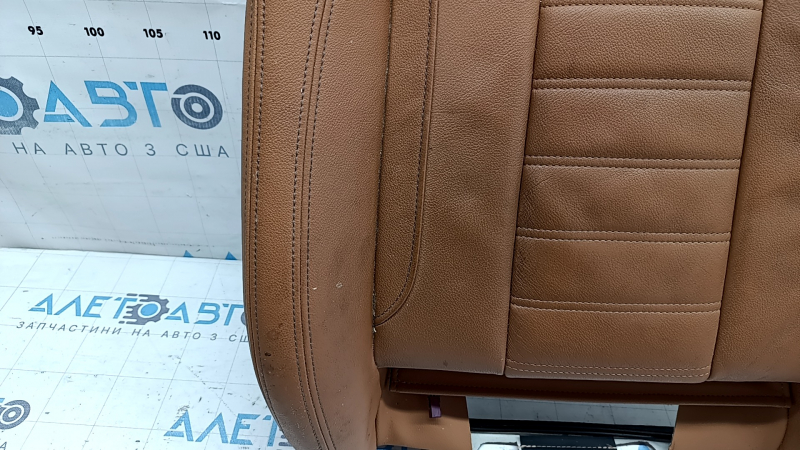 Driver's seat cushion upholstery for BMW 3 G20 19-21, brown COGNAC leather, heated, dry-cleanable