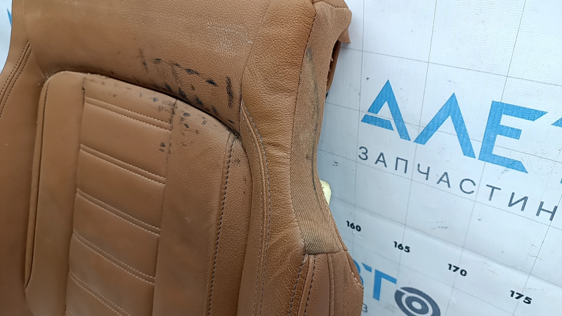 Driver's seat cushion upholstery for BMW 3 G20 19-21, brown COGNAC leather, heated, dry-cleanable