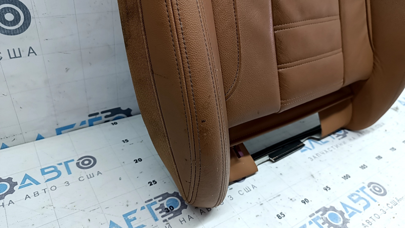 Driver's seat cushion upholstery for BMW 3 G20 19-21, brown COGNAC leather, heated, dry-cleanable