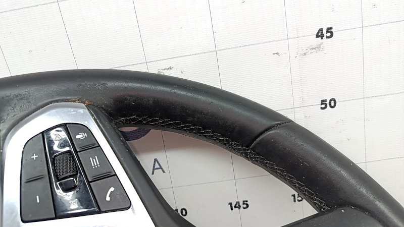 Naked steering wheel BMW 3 G20 19-26 black leather with heating, M Sport, with buttons, paddles, paddles, wiring and vibration motor, dry-cleanable, worn