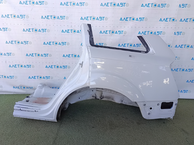 Quarter wing rear left Audi Q7 4L 10-15 sawed off, white