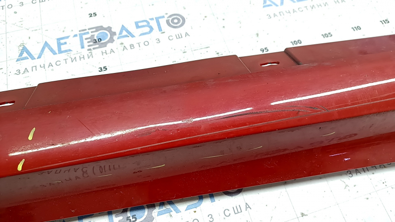 Right threshold BMW 3 G20 19-26 red, backlit, scratches, missing fragment