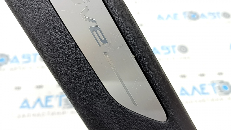 Rear right door sill trim BMW X5 F15 14-18 black for 2 rows with chrome insert E-Drive, scratches