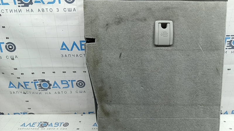 Rear seat backrest, 2nd row, left, Toyota Prius 30 10-15, dark gray velour, back side dry-cleanable